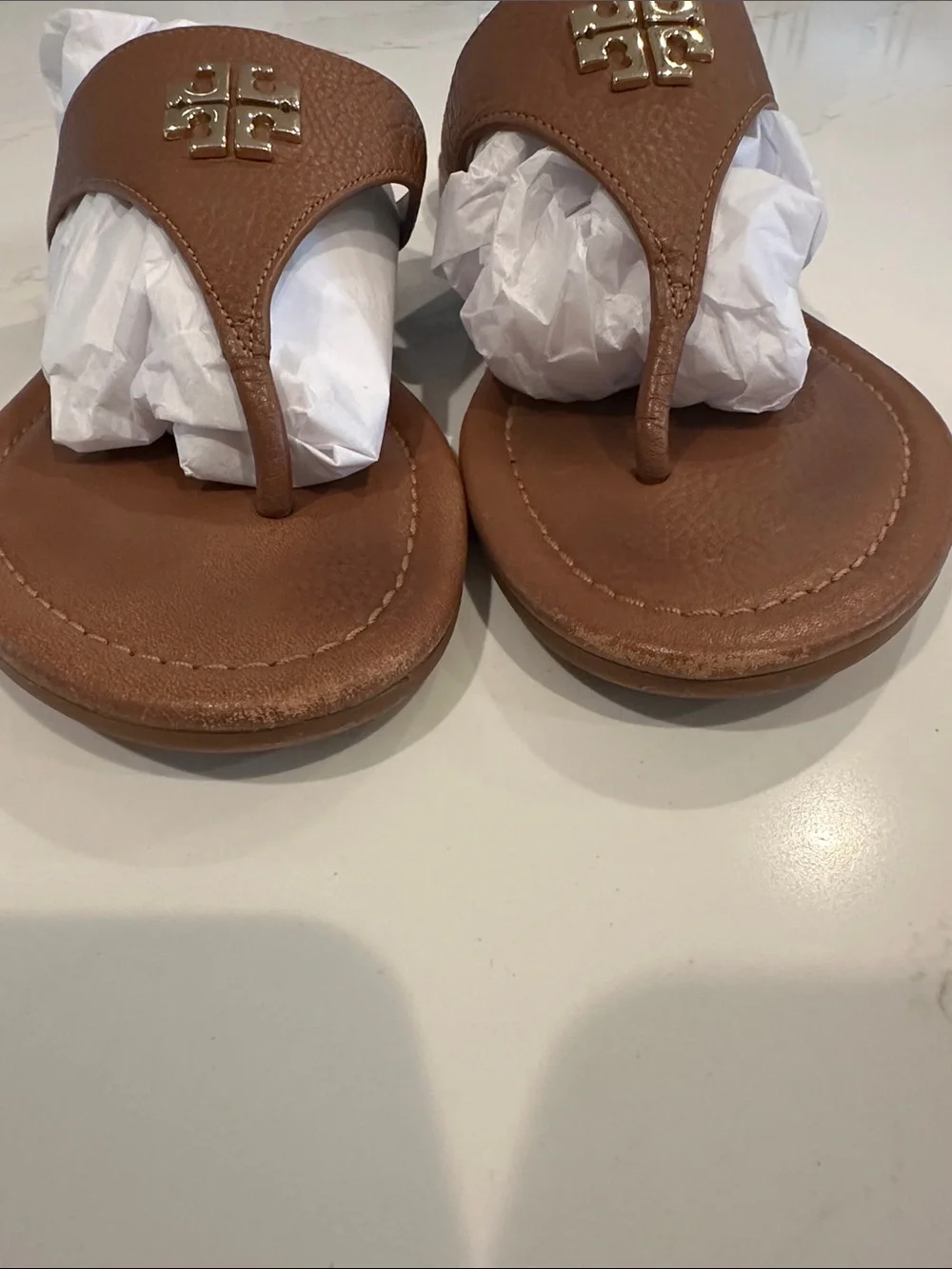 Tory Burch Jolie Thong Sandals (Ivory) Size 9
